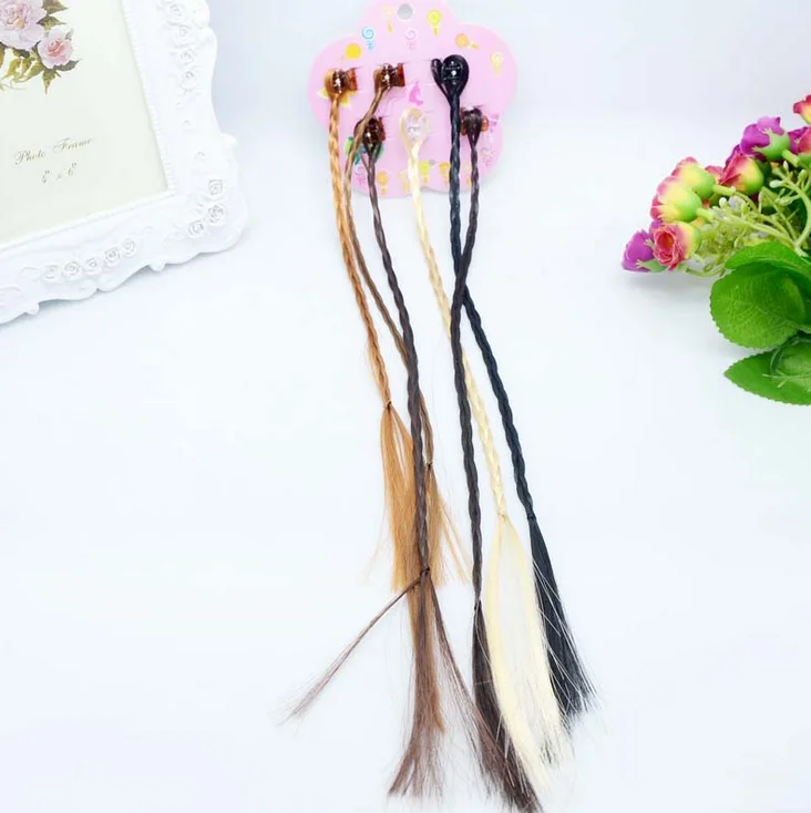 
Wholesale price factory braiding hair synthetic hair wigs Braid ornaments decorated with Colored Beads synthetic braiding hair 