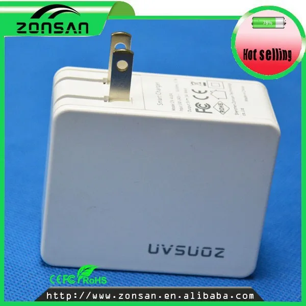 Alibaba China 2015 4 sockets portable charger for iphone 4 5 6