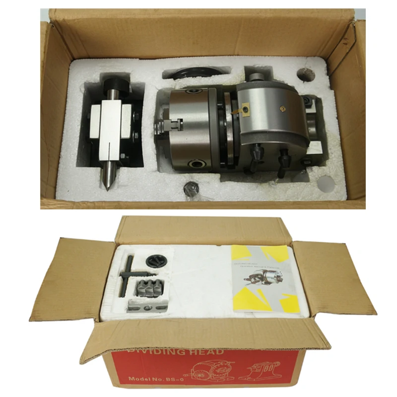 BS-0 5 inch 3 Jaw Chuck Precision Semi Universal Dividing Head