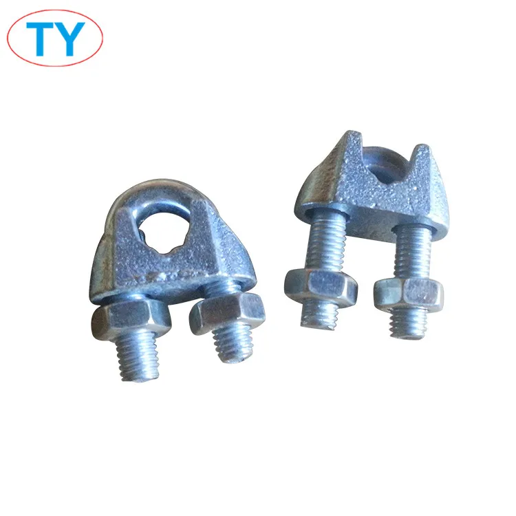 Galvanized DIN741 Malleable Steel Wire Rope Clips DIN741 Clamp