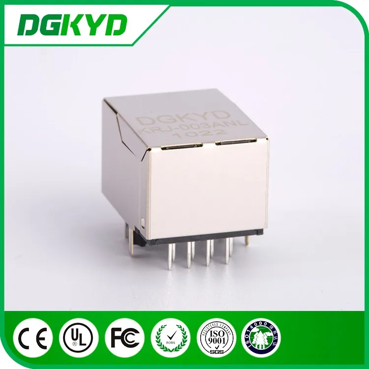 DGKYD KRJ-003ANL Однопортовый экран 8P8C с внутренним трансформатором 10/100 BASE-TX RJ45 Женский Разъем