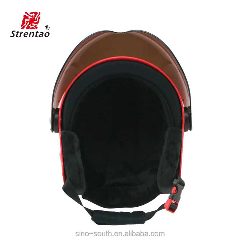 Professional ski helmet snow skiing helmet with ski helmet visor