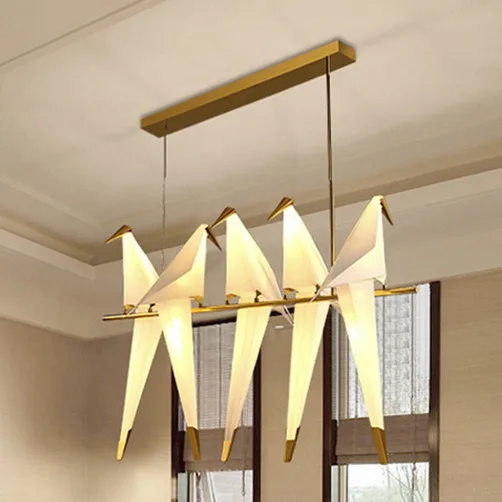 
Nordic Paper Crane Pendant Lamp For Home Decor, Paper Crane Metal Lamp 