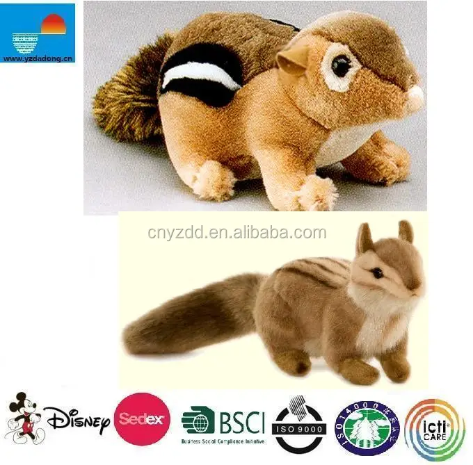 plush chipmunk toy/plush chipmunk/Stuffed plush chipmunk acorn toy, stuffed squirrel toy with nuts for promotion gift