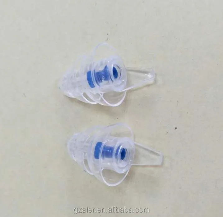 Noise reduction silicone earplugs with filter/hearing protection durable silicon earplugs for shooting