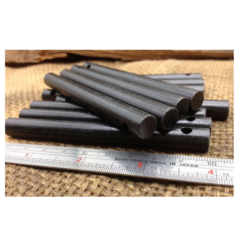 Camping emergency large flint steel 6inch drilled ferro rods fire starter