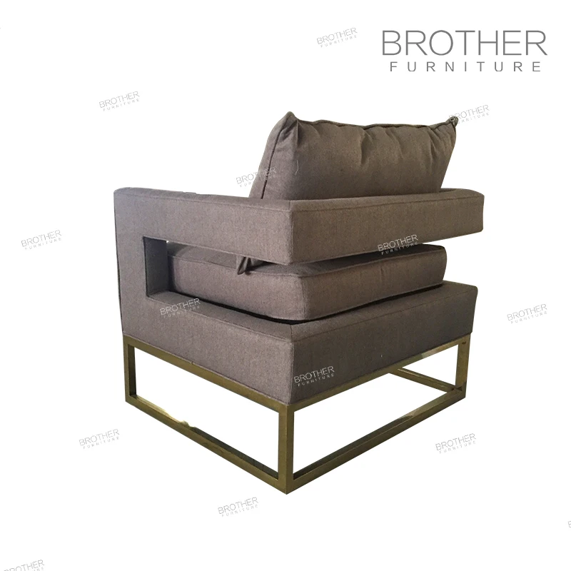 Ali baba new products Accent chairs furniture gold occasional chairs metal accent chair