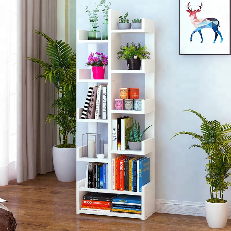 Multifunctional 6 Tier Simple Living Room Household Economy Creative Bookshelf Shoe Cabinet Storage Rack Bookcase