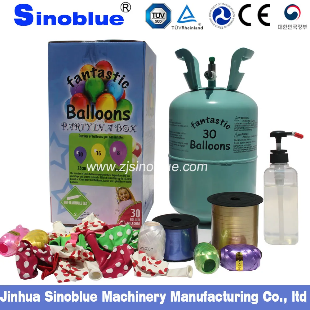 7.1L steel filled heliumgas cylinder producerfilling 30pcs balloon