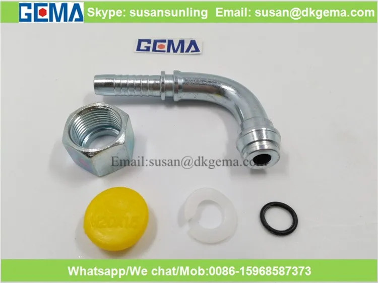 20491 место 24 градусов Конуса O-Ring Уплотнения 90 градусов локоть метрическая женский фиттинга DIN 3865 муфты