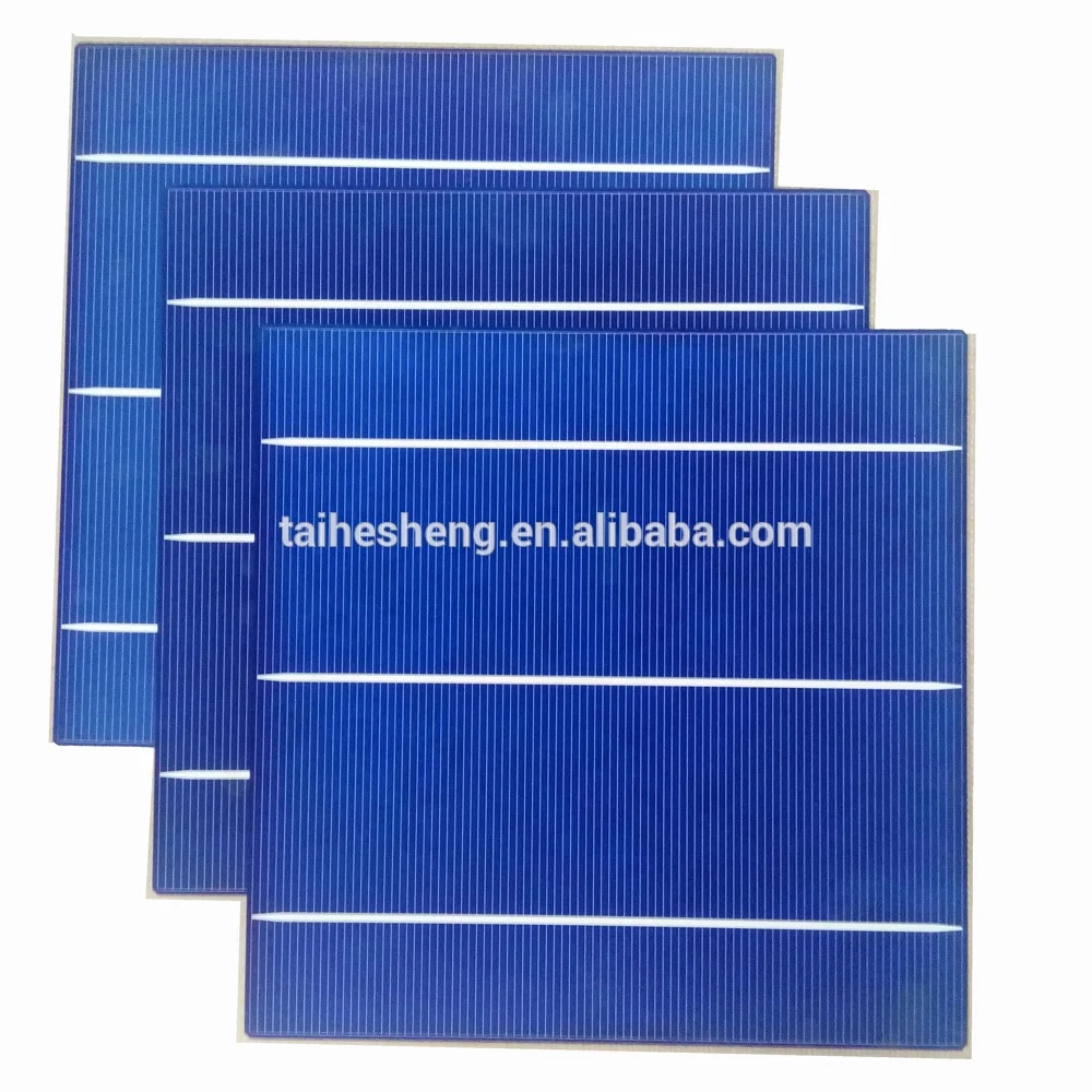 
poly crystal silicon 156.75*156.75mm 3BB 4.42W 18% solar cell with best performance 