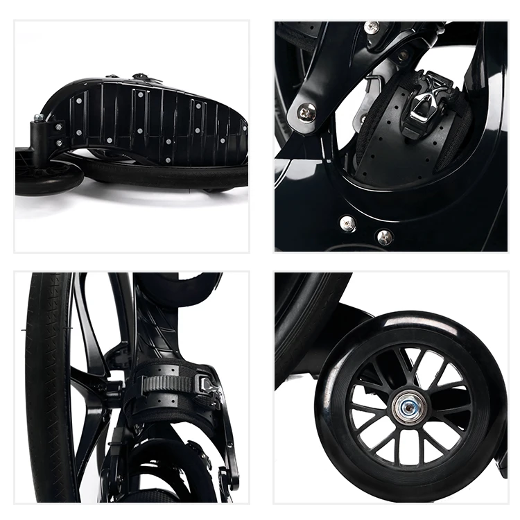 2022 Outdoor Black Roller Skating Slip On Shoes Roller Skates With Big Wheels For Men