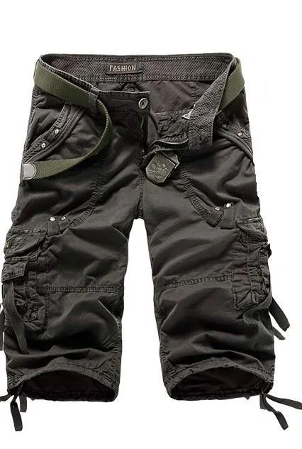 In stock wholesale custom design blank plain mens cargo pants short