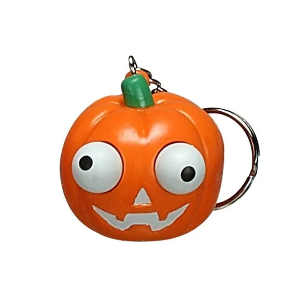 2024 3d halloween promotional item eye popper pvc keychain