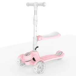New models kids toys baby 3 wheels scooter 3 in 1  child scooter with seat