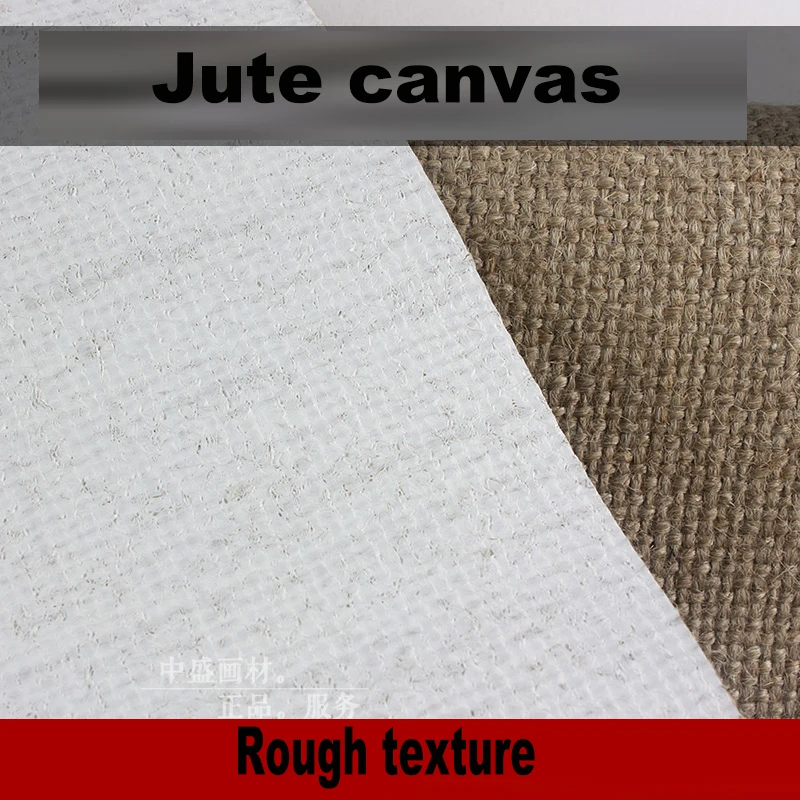 For Oil Painting/772gsm Rough Texture Triple Coated with Acid-Free Titanium Gesso Primed Shaped Canvas