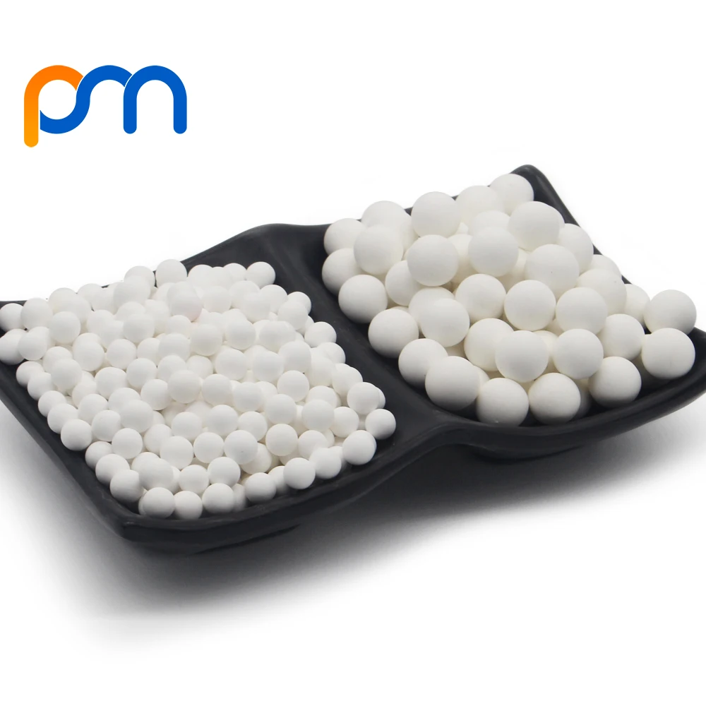 Inert Alkaline Alumina Ceramic Ball Catalyst Support