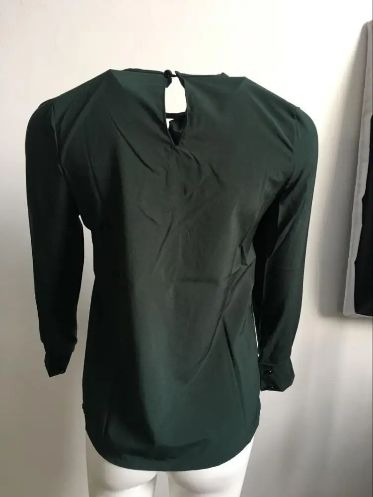 Spring Summer New Arrival Women Tops Casual O-Neck Long Sleeves Blouses