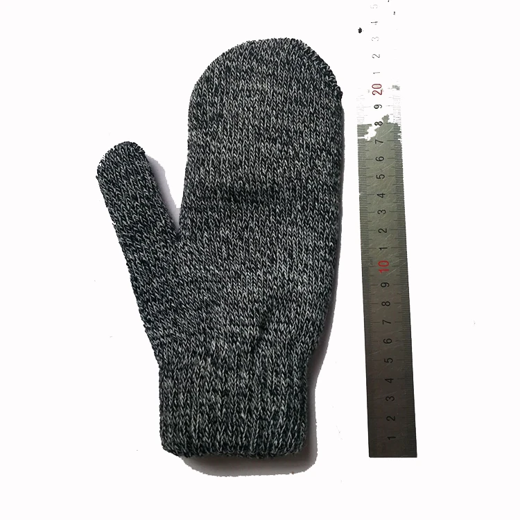Promotional cheap mittens high quality unisex custom knitted mittens acrylic winter gloves