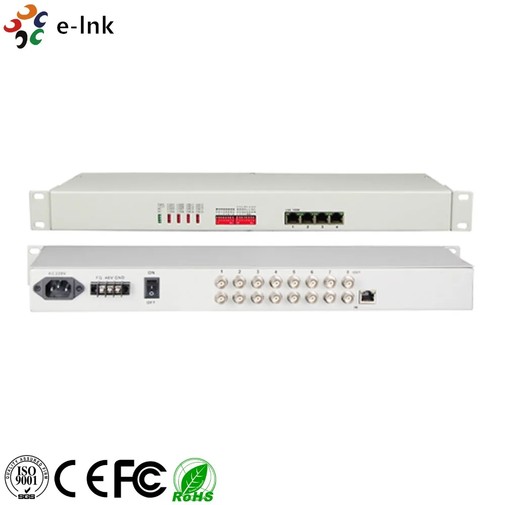 8 портов E1 к 4Ch 10/100 Mbps Ethernet конвертер протокола