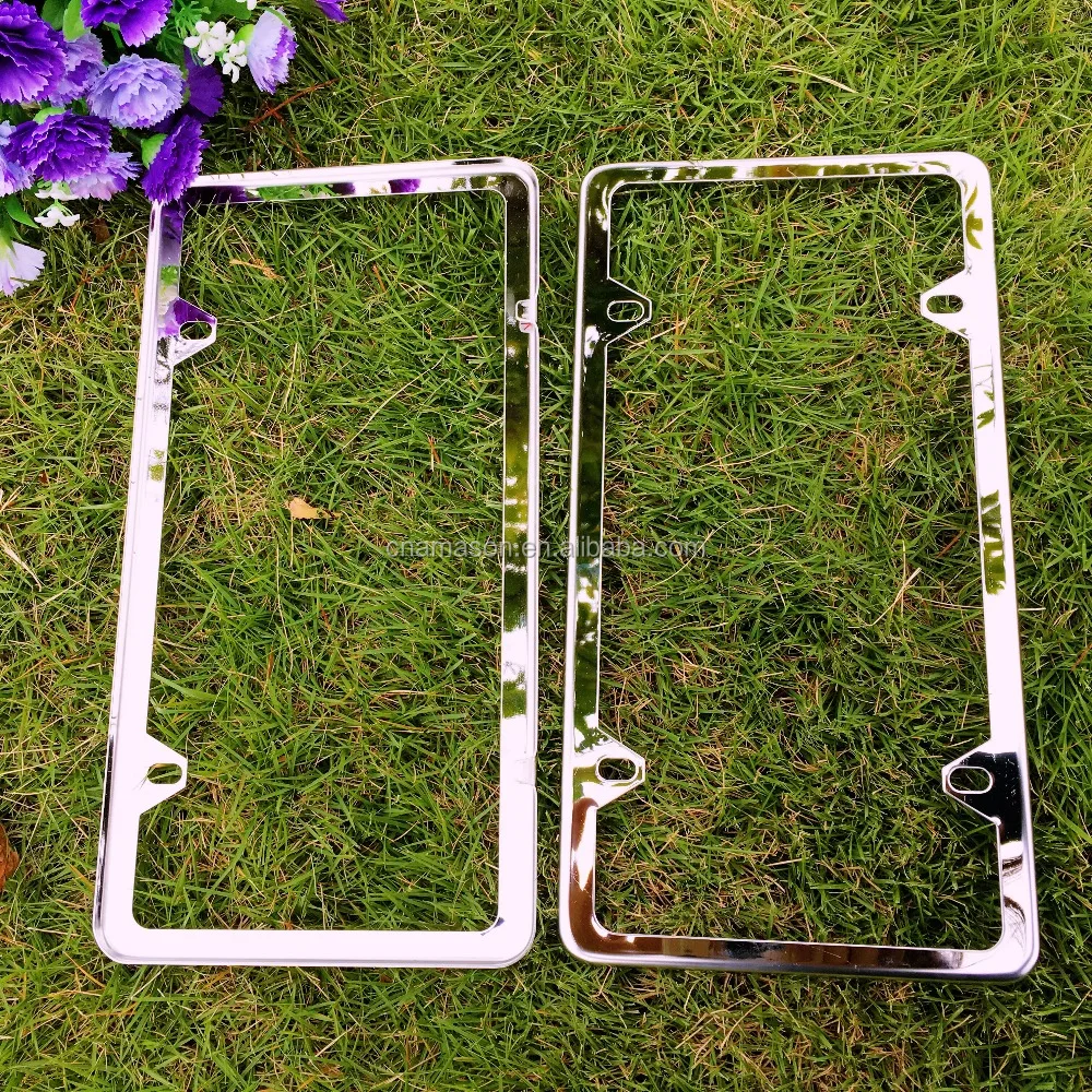 Stainless steel 304 US standard Polished license plate frames mirror coating license plate frame