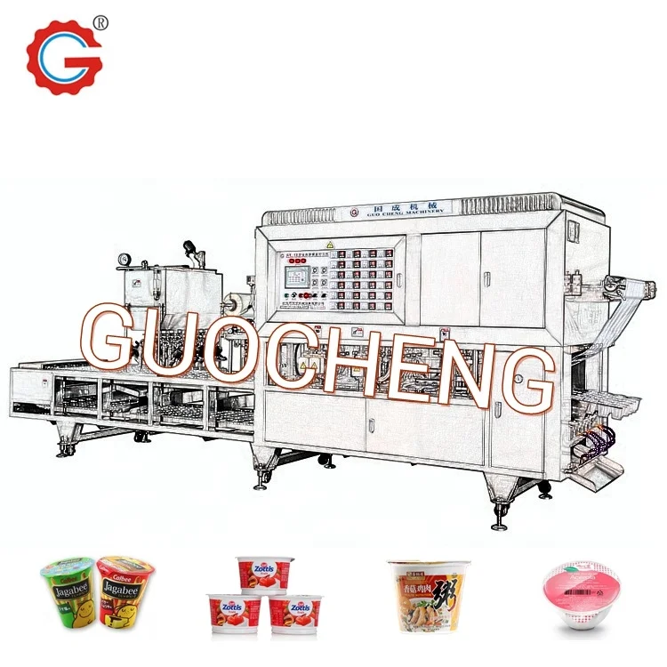 
4 Heads Cup Filling Sealing Machine For Fruit Jelly 