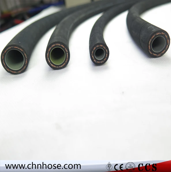 Армированный черный шланг для автомобильных кондиционеров текстильной оплетки 13/32 inch R410a