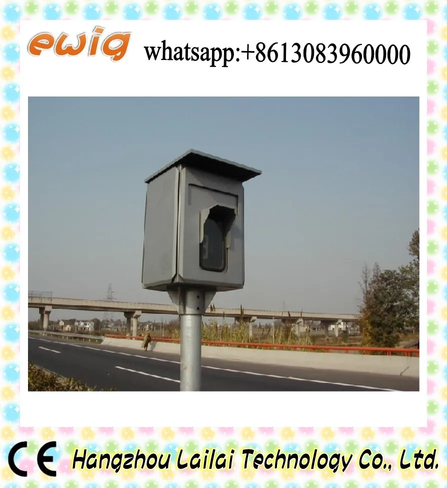 hidden vehicle radar inspection in vehicle safety application speed camera system with box