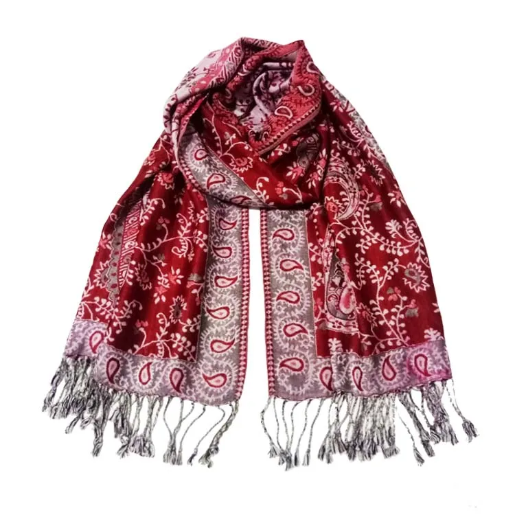 100% viscose scarf fashion paisley shawls hangzhou factory