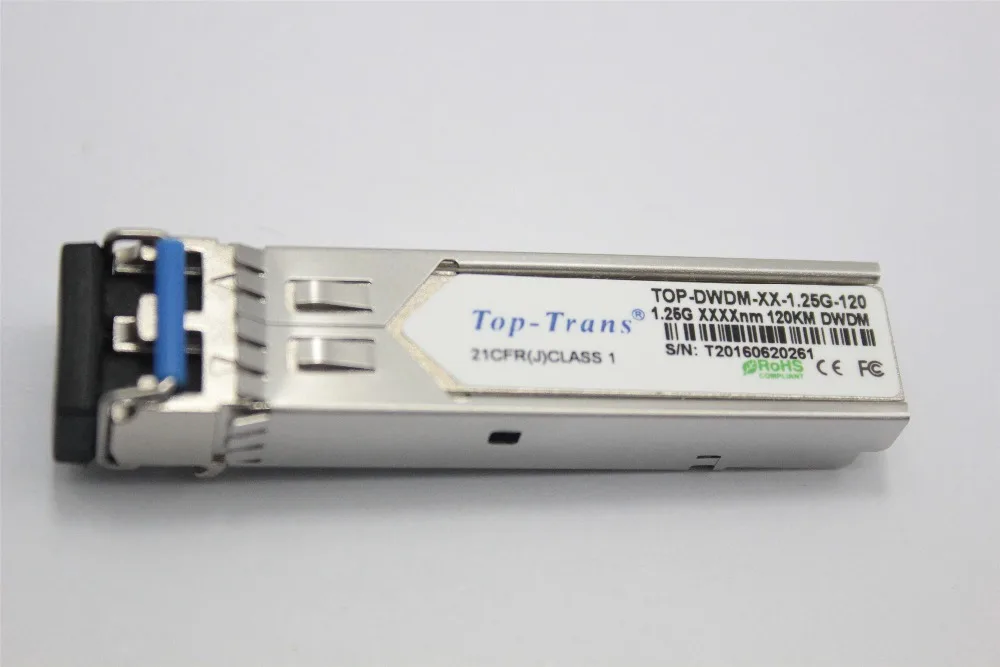 1000BASE-EZX 1.25G DWDM SFP C17-C61 120KM SMF Optical Transceiver