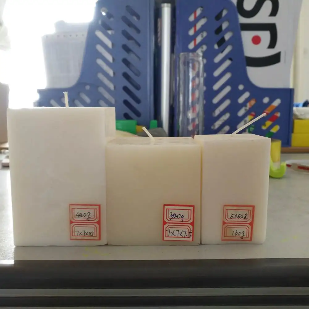 
unscented pillar candle paraffin wax candle 