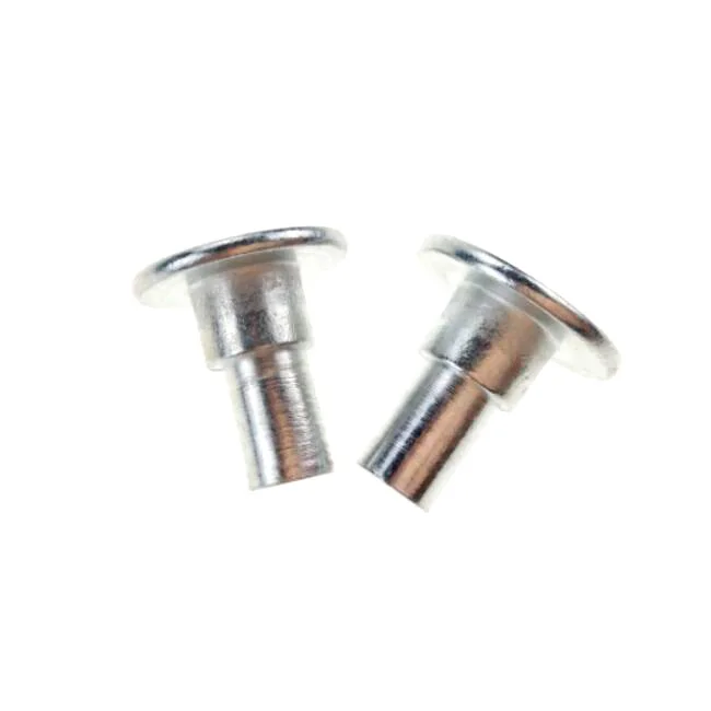 Galvanized Flat Head Shoulder Semi-tubular Rivets Metal Steel Fastener 8mm for Metal Sheets