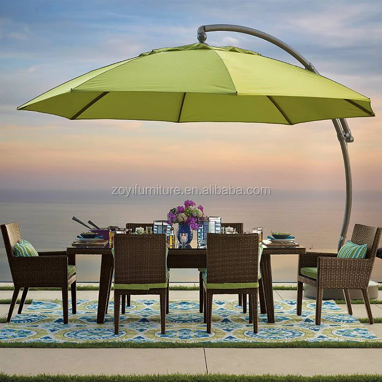 outdoor hanging banana umbrella garden beach patio sun parasol restaurant umbrella
