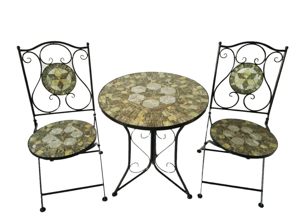 Alpine Mosaic Bistro Set With 2 Chairs
