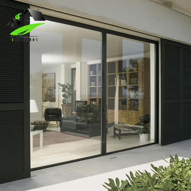 Double Glazed Exterior Security Standards Design Aluminium Sliding Door