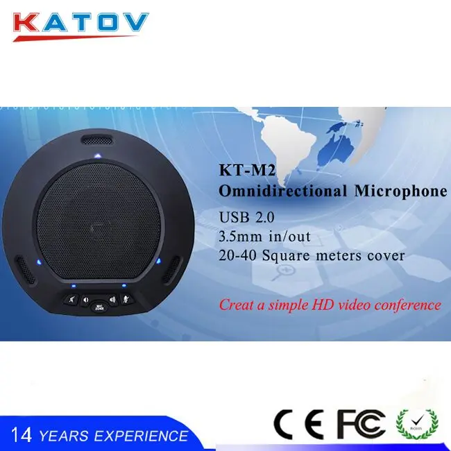 Модные беспроводной конференц-системы настольный USB микрофон портативный динамик KT-M2