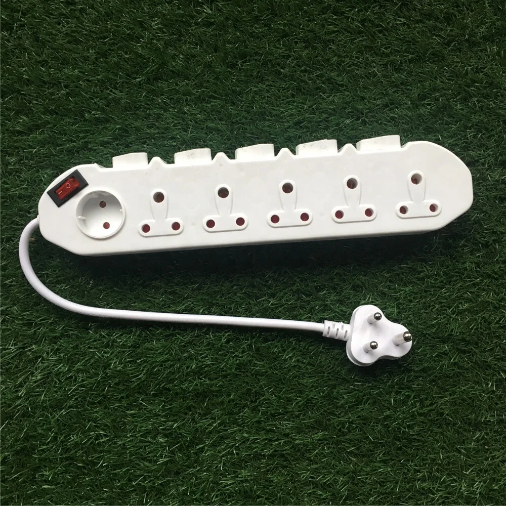 south africa 5 gang extension socket power strip 5 outlets/power strip socket