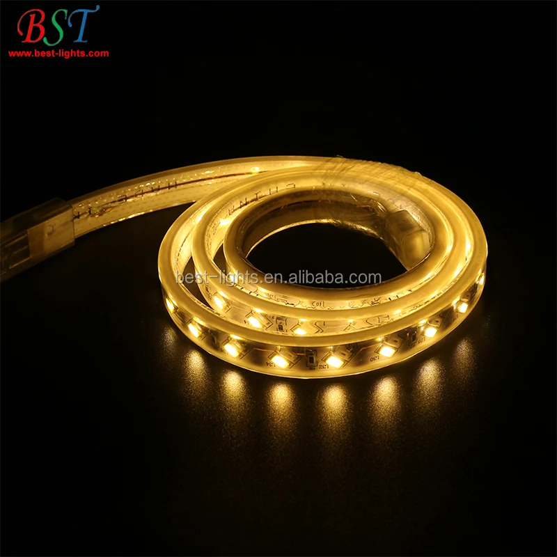 5730 LED Strip 220V High voltage led 5730 120 flexible strip light Power plug ww cw blue waterproof IP67