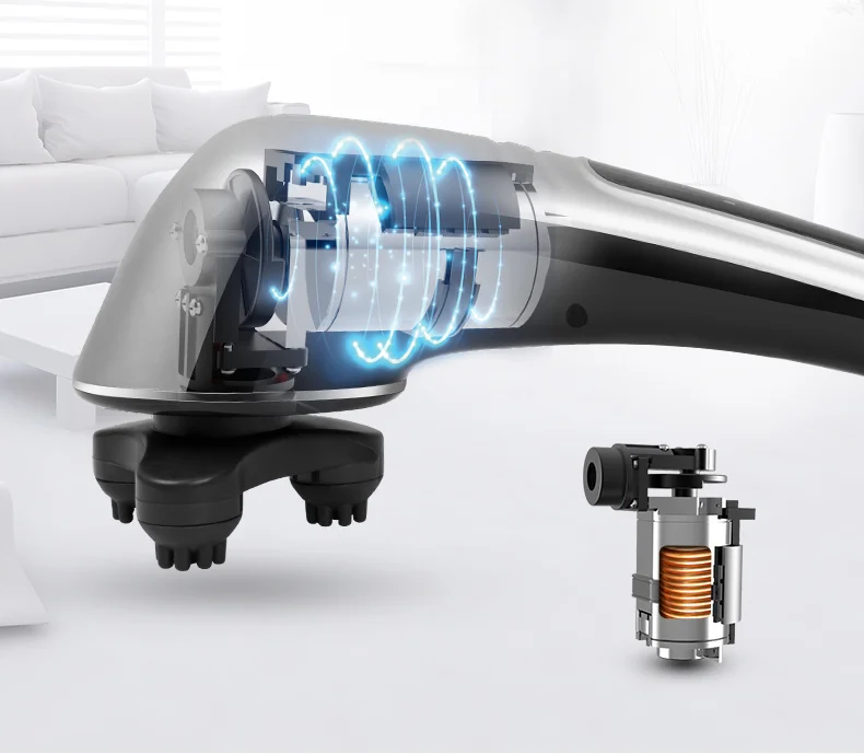 Новое поступление, электрический беспроводной вибрационный перкуссионный инфракрасный ручной массажер для спины