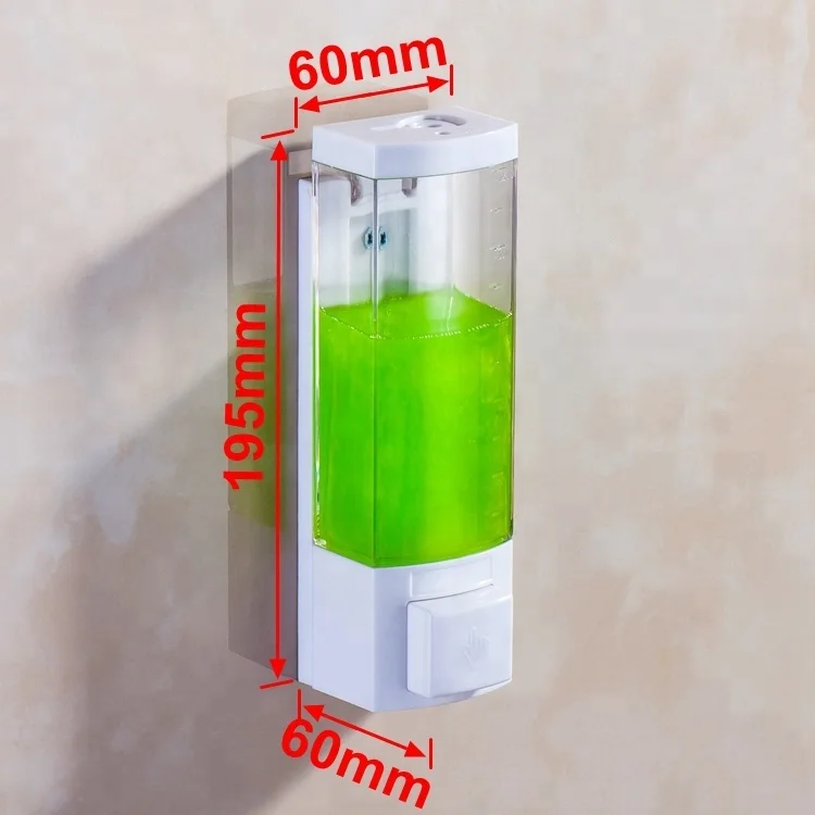 Wall Mounted 250ml Lockable Plastic Manual Liquid Soap Dispenser Shampoo Hand Washing Sanitizer Shower Bath Cream Container