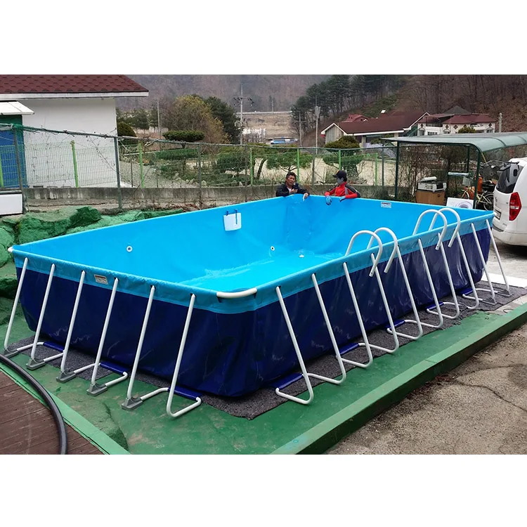 Cheap Inflatable Moving Water Park Metal Frame Pool Steel Frame Swimming Pool For Sale