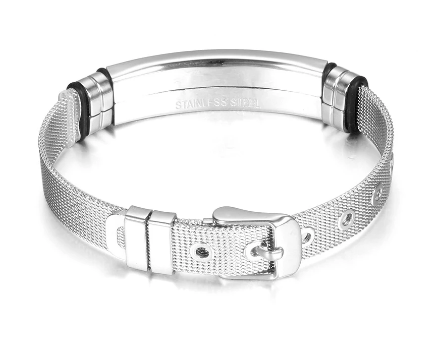 In stock jewelry personalized bracelet adjustable cross bangle men bracelet stainless steel