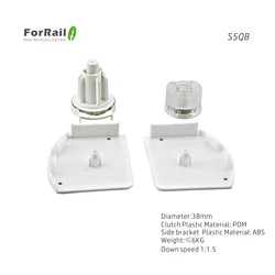 China wholesale market agent valance for roller zebra blinds parts accessories Plastic side bracket