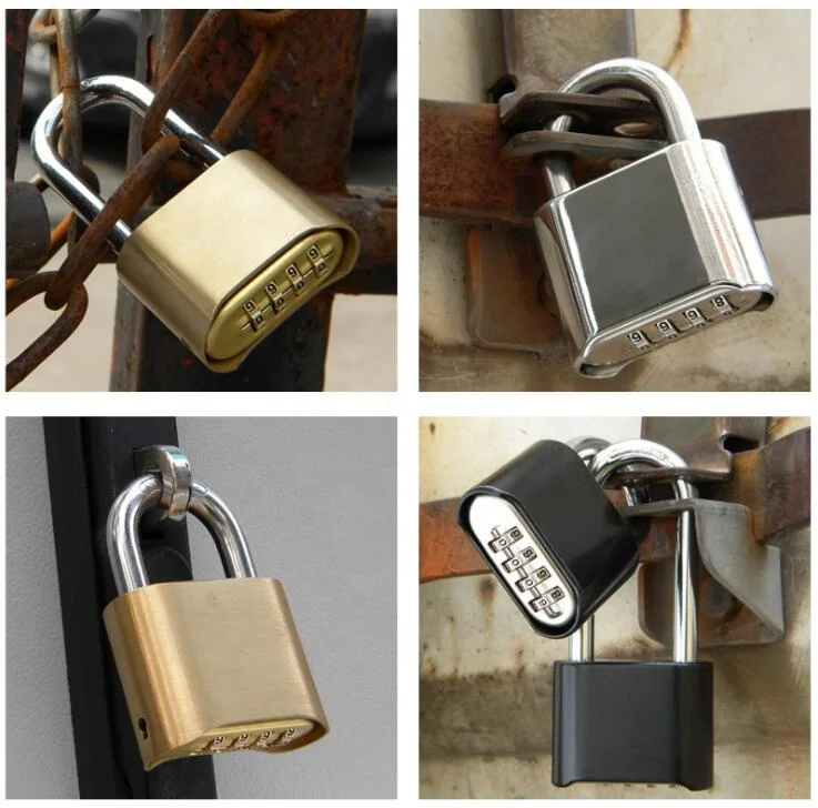 AJF High quality and security digital solid brass guard or locker or outdoor number combination padlock