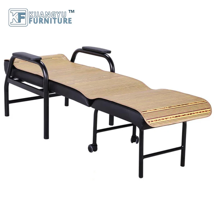 Modern leather medium density foam sponge folding chair for hospital