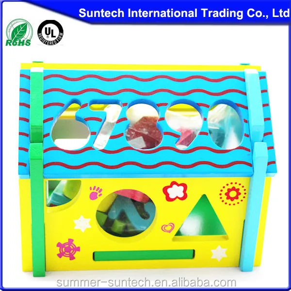 Wooden kids Assembling educational DIY Toys Wisdom House