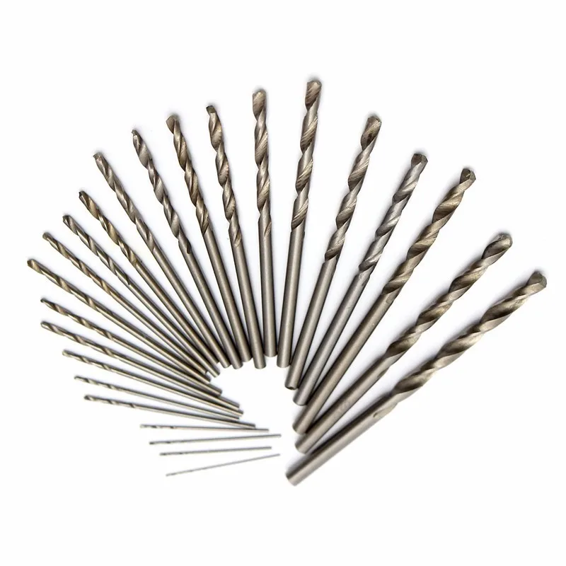 150Pcs Mini Micro Power High Speed Steel Drill Bit Twist Kits Set 0.4-3.2mm Accessories Wood Drilling VEM41