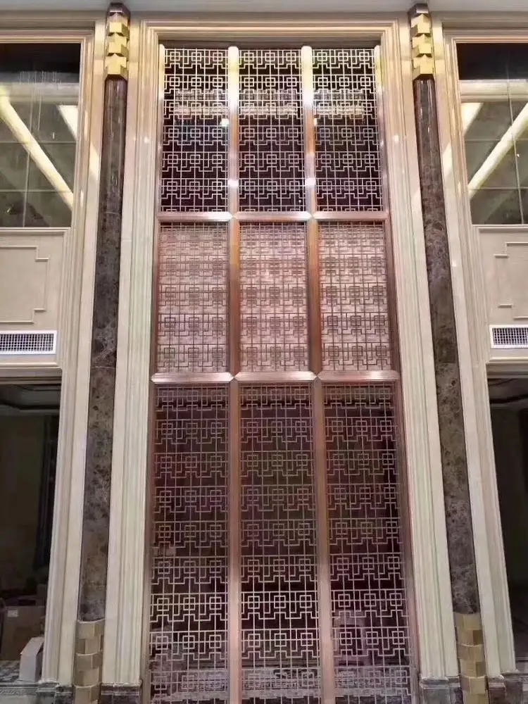 laser cut metal privacy screen room divider