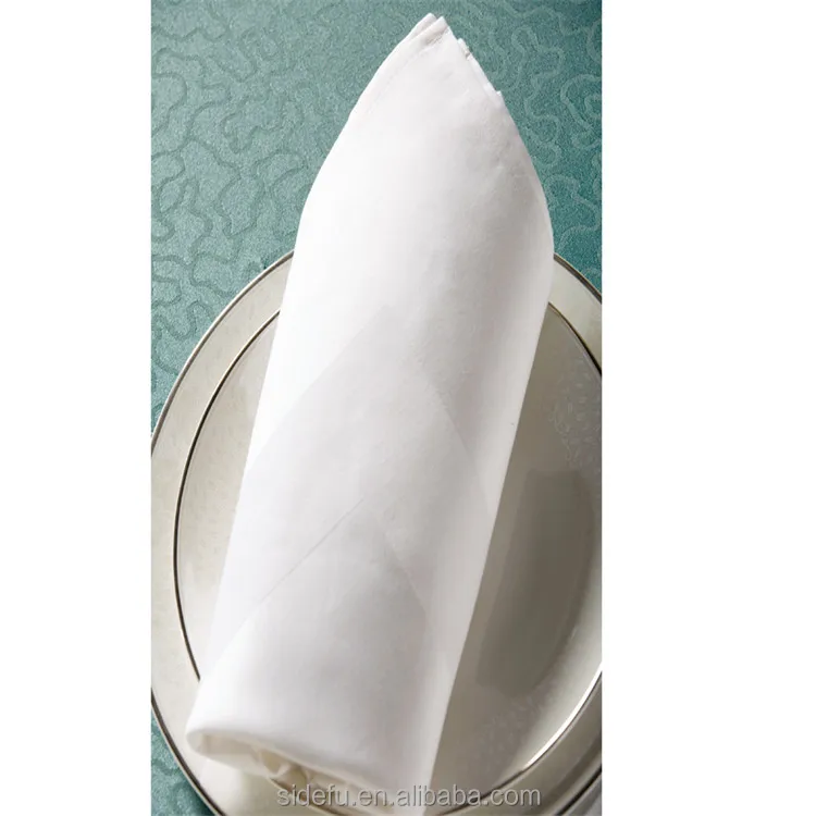 Wholesale White Hotel Linen Table Napkin Cotton Restaurant