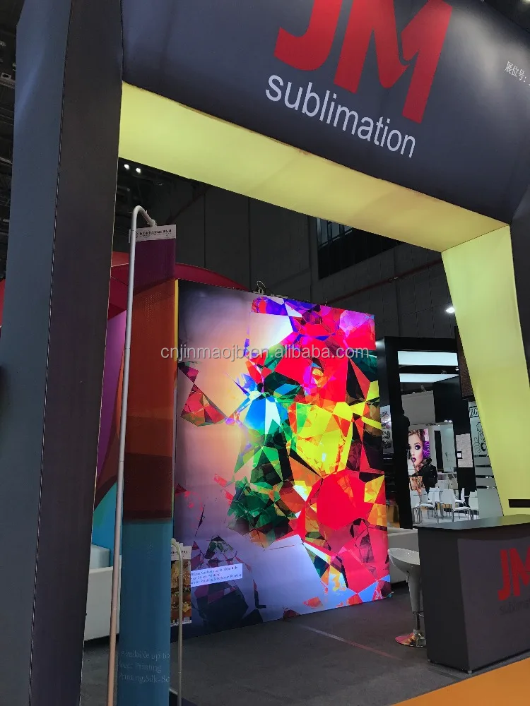 
Premium woven backlit tight base structure 270 gsm backlit sublimation 